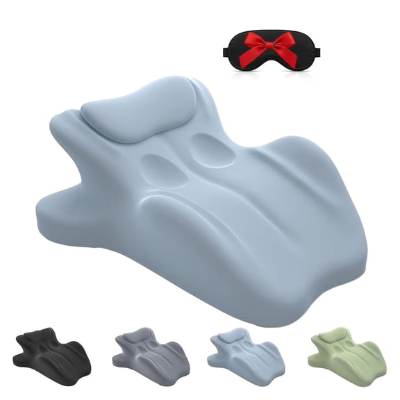 Memory Foam  Pillow, 27° Lift Ergonomic Wedge Pillow for Comfort, Posture Support Cushion for Sleeping, Reading, Relaxing