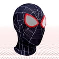 thumbnail image 1 of Máscara de superhéroe Miles Morales Peter Parker, máscaras de Cosplay, casco de araña, disfraz de Halloween para adultos, 1 of 4