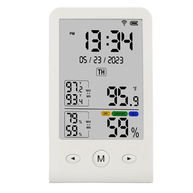 Monitor de temperatura y humedad termómetro higrómetro WIFI fácil de leer para habitación de bebé ANGGREK Otros