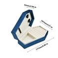 thumbnail image 3 of Dark Blue Velvet Coffin Jewelry Organizer for Necklaces and Accessories, Portable Storage Box with Gothic Design, Compact Travel Case with Velvet Lining, Ideal for Home Use and Gift Giving, 3 of 6