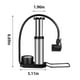 thumbnail image 3 of Minibomba portátil para bicicleta con manómetro | Bomba de pie para neumáticos de bicicleta | Compresor de aire de aluminio con aguja y boquilla para balones deportivos e inflables, 3 of 9