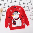 thumbnail image 4 of 1-6T Toddler Boys Girls Long Sleeve Christmas Santa Claus Sweater Knitted Tops, 4 of 8