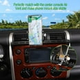 thumbnail image 4 of Fit for Toyota FJ Cruiser 2007-2021 Multifunctional Car Phone Mount, Dash Panel Track Cell Phone Holder for Car Dashboard Air Vent, Handsfree Dash Phone Stand, Black, 4 of 7