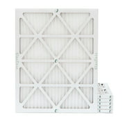 6 Pack of 20x25x1 MERV 10 Pleated Air Filters for AC & Furnace. Actual Size: 19-1/2 x 24-1/2 x 7/8