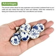 thumbnail image 4 of Uxcell 1 Set 0.94'' 1.18'' 1.22'' 1.61'' Ceramic Mosaic Tiles Irregular Blue White Ceramic Tiles for Mosaic Kits, 4 of 7