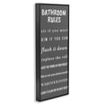 thumbnail image 2 of Stupell Industries Rustic Lodge Bathroom Rules Leave It Clean Black Framed Giclee Art, 10 x 24, by Julia Frost, 2 of 8