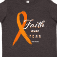 thumbnail image 4 of Inktastic Faith over Fear Leukemia Awareness with Orange Ribbon Boys or Girls Toddler T-Shirt, 4 of 5