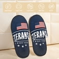 thumbnail image 2 of Fotbe Happy Veterans Day Pantuflas Peludas para Mujer con Estampado, Zapatillas de Peluche, Zapatos de Invierno para Casa, Uso Interior y Exterior-Medium, 2 of 8