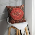 thumbnail image 3 of Housses de Coussin Kilim Géométriques Marocaines Ensemble de 4 16x16 Pouces Taies d'Oreiller Ikat Orientales pour Salon Coussin Décoratif Taies d'Oreiller de Sofa Colorées Rouges Tribales Ajoutent une Touche Exotique, 3 of 6