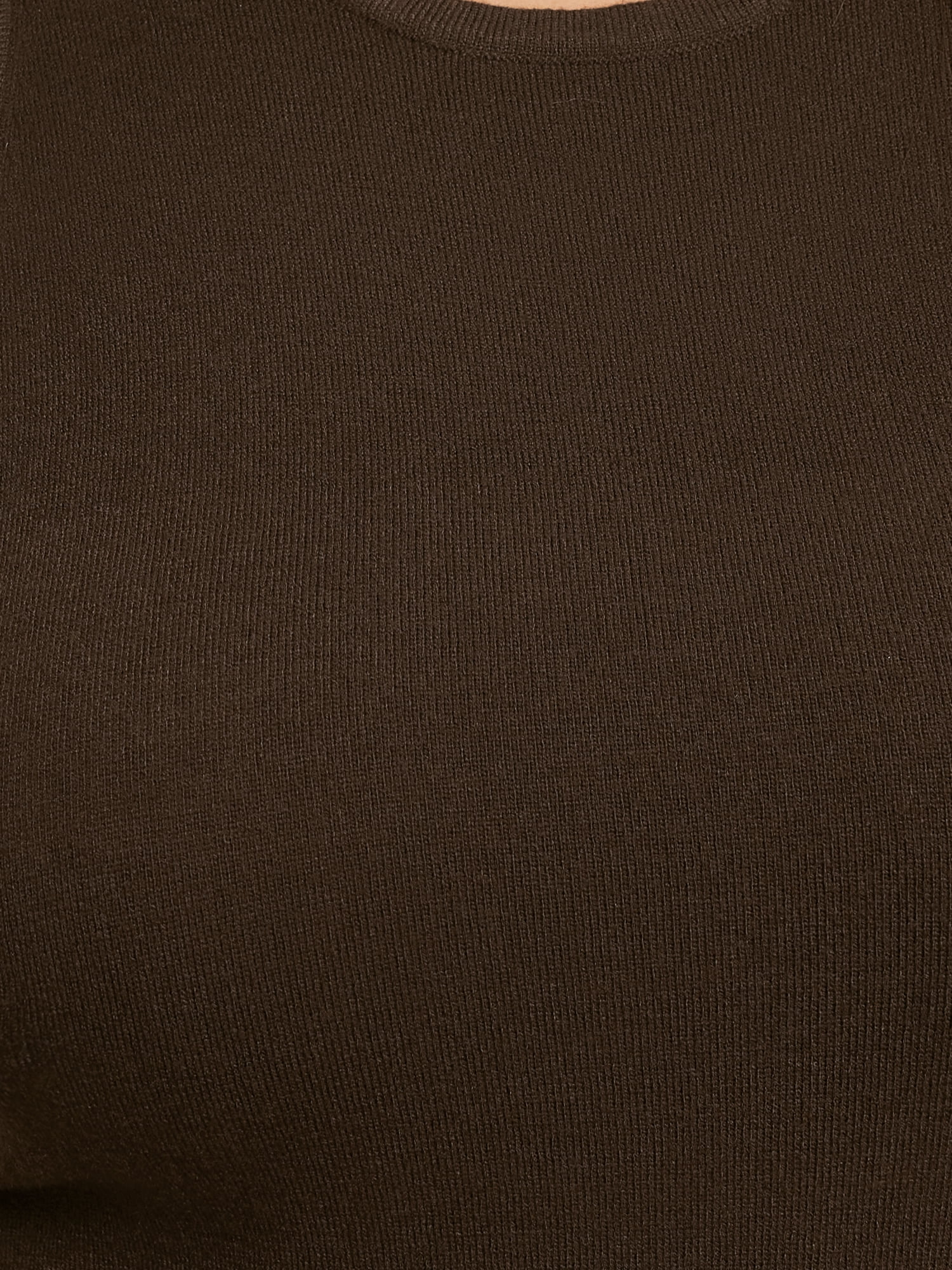 DARING DIVA Plus Size Sweater Crewneck Knit Sweater Tank Dress 2X Brown