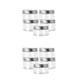 thumbnail image 3 of Monstrate 10 piezas de tarros de comida con tapas de aluminio, aperitivos, dulces, contenedores apilables, contenedores de condimentos de granos para el 50ml 2piezas Monstrate CBP164085, 3 of 6