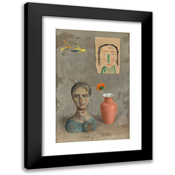 Rudolf Wacker 11x14 Black Modern Framed Museum Art Print Titled - Two Heads (1932)