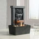 thumbnail image 5 of Fuente GOSSI con forma de cascada para interiores, decoración del hogar, 26 cm, con iluminación, 5 of 9