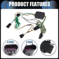 thumbnail image 3 of 1 Juego de Kit de Arnes de Cableado de Remolque de 4 Pines para Ford Transit-150 250 350 2015-2022 Negro, 3 of 7
