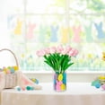 thumbnail image 7 of THHEIC Easter Decorations Set, 15 PCS Artificial Tulips with 30 PCS Bunnies Vase Filler, Spring Home Decoration Centerpieces for Tables, No Vase Included, Party Table Decor, 7 of 7