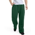thumbnail image 2 of Baggy Sweatpants Men - Men's Tall Cotton Sweatpants, Long Yoga Pants, Athletic Lounge Pants with Pockets Dark Green S, 2 of 5