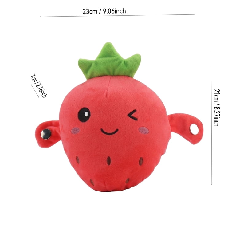 Interactive Strawberry Piano Plush Toy, Musical Sensing Doll for