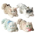 thumbnail image 6 of romoty Long-Haired Kitten Silicone Stress Relief Toys, 5.11" x 2.75" x 2.75" Soft Squishy for Anxiety Relief, Desktop Fidget & Cat Lover Gift, 6 of 7