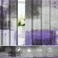 thumbnail image 3 of Dashan Abstract Purple Blackout Curtains for Bedroom Living Room，Rustic Grey Modern Grommet Window Drapes 42x63 Inch,2 Panels, 3 of 7