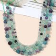 thumbnail image 3 of K-KED Natural Rainbow Fluorite Smooth Round Beads 4mm 6mm 8mm 10mm 15.5"Strand-10 mm, 3 of 6