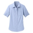 thumbnail image 5 of Yellow Rooster Women's Short Sleeve SuperPro Oxford Shirt Oxford Blue S, 5 of 6
