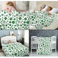 thumbnail image 5 of St Patricks Day Throw Blanket, Shamrock Blanket Throw, Shamrocks Design Super Soft Warm Flannel Blanket, Irish Gifts for Women 40"x50", 5 of 6