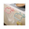 thumbnail image 4 of 1pc Hanging Trash Can Holder Cabinet Door Holder Garbage Bag Plastic Storage Rack For Kitchen, 4 of 5