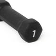 thumbnail image 3 of CAP Barbell, Black Neoprene Dumbbell, 1lb Single, 3 of 6