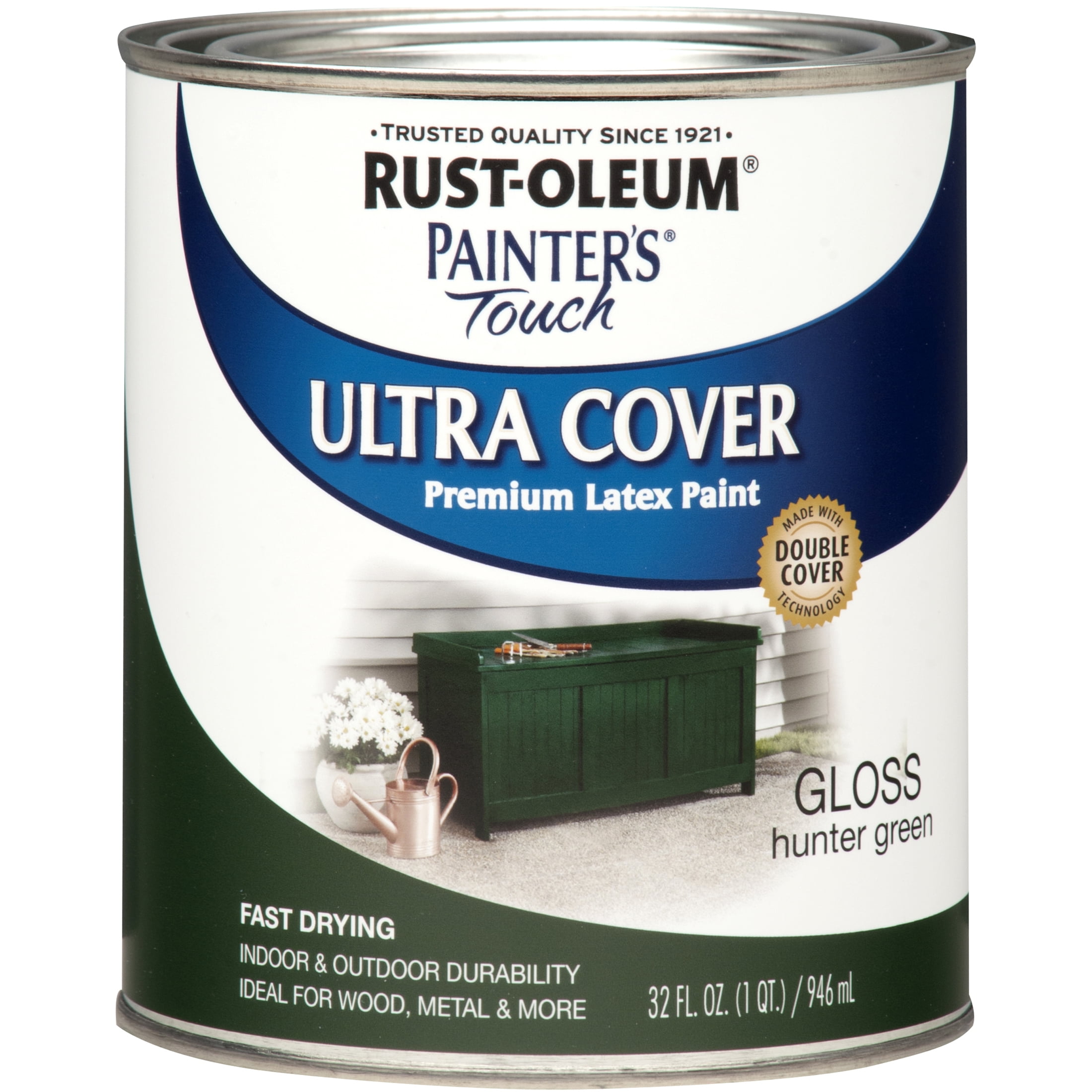 Hunter Green, Rust-Oleum Painter's Touch Ultra Cover Gloss, Quart, 2 Pack