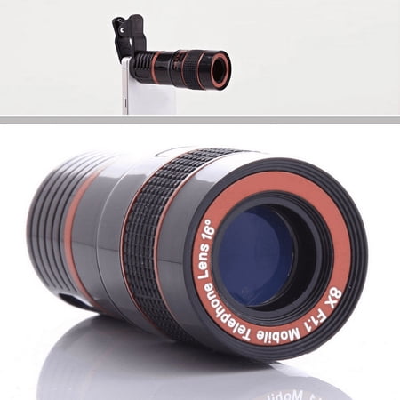 UPC: 0740016273349 | Smartphone Telephoto PRO Clear Image Camera Lens – Zooms 8X Closer!