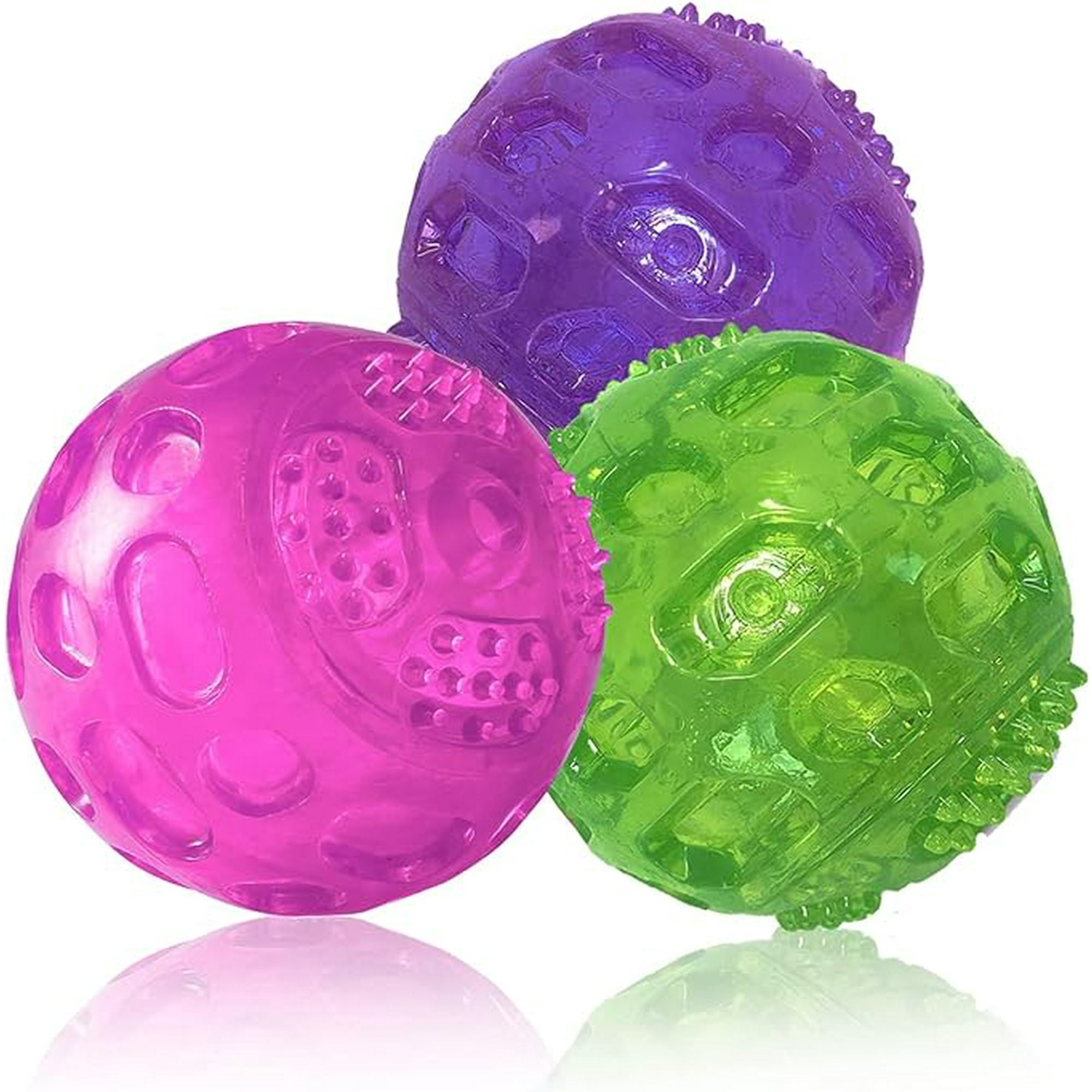 Purple squeaky dog toy clearance