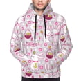 thumbnail image 4 of Hoodies for Men - Funny Cute Rabbit Radish Flower Long Sleeve Comfrt Men'S Fashion Hoodies & Sweatshirts, Sweatshirts for Men Hoodies Pullover Clothing Clothes with Pouch, 4 of 7