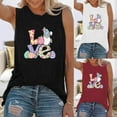 thumbnail image 6 of Babysbule Womens Summer Top Easter Fashion Women's Casual Sleeveless Printed Ladies Sweatshirts Tops Vest, 6 of 6