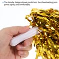 thumbnail image 4 of Cheerleading Pom Poms with Handle Metallic Foil Cheering Hand Flower, Golden 12 Pack, 4 of 6