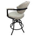 thumbnail image 2 of Tobias Designs 26" Vinyl Swivel Tilt Counter Stool in Innova Albaster and Black, 2 of 2