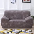 thumbnail image 4 of Shanna Universal 1/2/3/4 Seater Sofa Cover Home Decor Stretch Sofa Slipcover Couch Covers,Gray Print, Loveseat Cover, 4 of 13