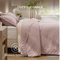 thumbnail image 4 of Juego de edredón Bedsure Queen Size Dusty Rose con 2 fundas, 4 of 9