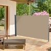 Ktaxon 71" x 118" Retractable Side Awning Wind Screen Privacy Divider Coffee