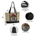 thumbnail image 2 of FORMRS Canvas Laptop Tote Bag for Women with 15.6" Computer Compartments Shoulder Handbag, Dog Artist, 2 of 7