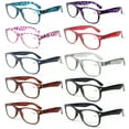 thumbnail image 2 of 10 Pairs Comfortable Classic Reading Glasses for Men or Women – Lightweight Readers with Spring Hinges CR09 +1.25, 2 of 4