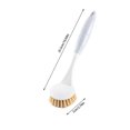 thumbnail image 3 of Dish Washing Brush, Kitchen Cleaner for Cleaning Pot, Sink and Stove, Dish Scrubber Long Handle for Dish Bottle Cup Skillet Wok Pot Pan Cast Iron (White), 3 of 6