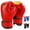 Red, variant on XUEYU Upgrade Boxing Gloves for Kids, MMA Gloves with Boxing Hands Wraps, 6oz & PU Fire Flame Printed Youth Training Gloves for 4-12 Years Old, Gloves for Kid’s Training, Sparing & Idea gift, Red