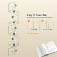 thumbnail image 4 of HOOBRO Corner Shelf, Set of 2 Floating Corner Shelves, 4-Tier Wall-Mounted Corner Bookshelves for Living Room, Bedroom, Bathroom, Home Office Decor, Black BK25BJP201, 4 of 7
