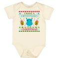 thumbnail image 3 of Inktastic I Want a Hippopotamus for Christmas Cute Ugly Sweater Boys or Girls Baby Bodysuit, 3 of 5