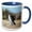 Blue/White, variant on 3drose, Magellanic Penguin in Valdes. Unesco Site. Patagonia, Argentina., 11oz Two-tone Green Mug