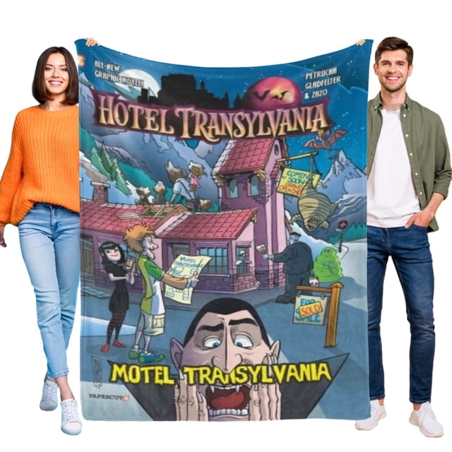 Hotel Transilvania anti-pilling, suave, ligera, esponjosa y acogedora de lujo para hogar y cocina – Perfecta para niños y adultos,200X150cm