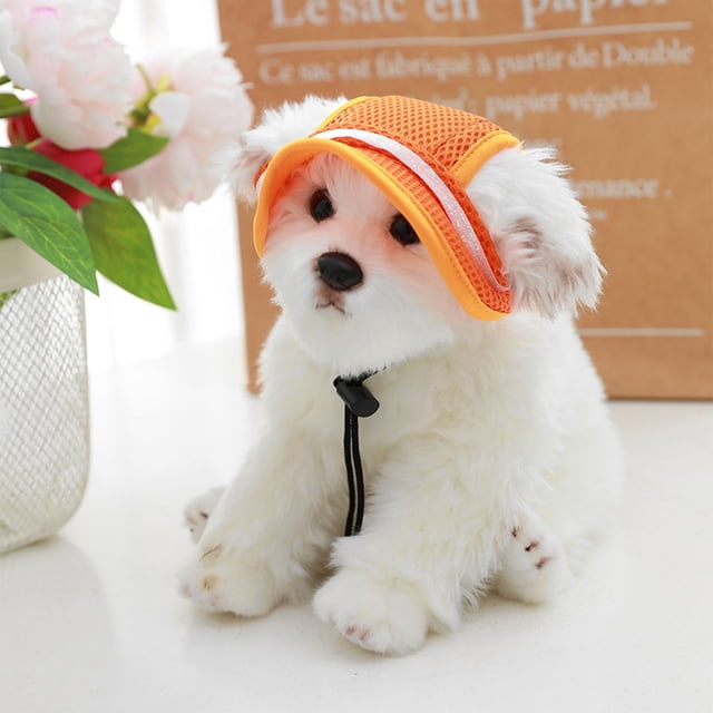 Breathable Summer Pet Hat for Cats and Dogs with Bow Ear Design and Sunshade Functionality