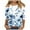 Multicolor Plus Size Blouse for Women_u, variant on CYMMPU Geometric Printed 3/4 Sleeve Fall Trendy Shirts Round Neck Spring Tops Blouses for Women Dressy Casual T-Shirts Loose Fit Lightweight Basic Tees M
