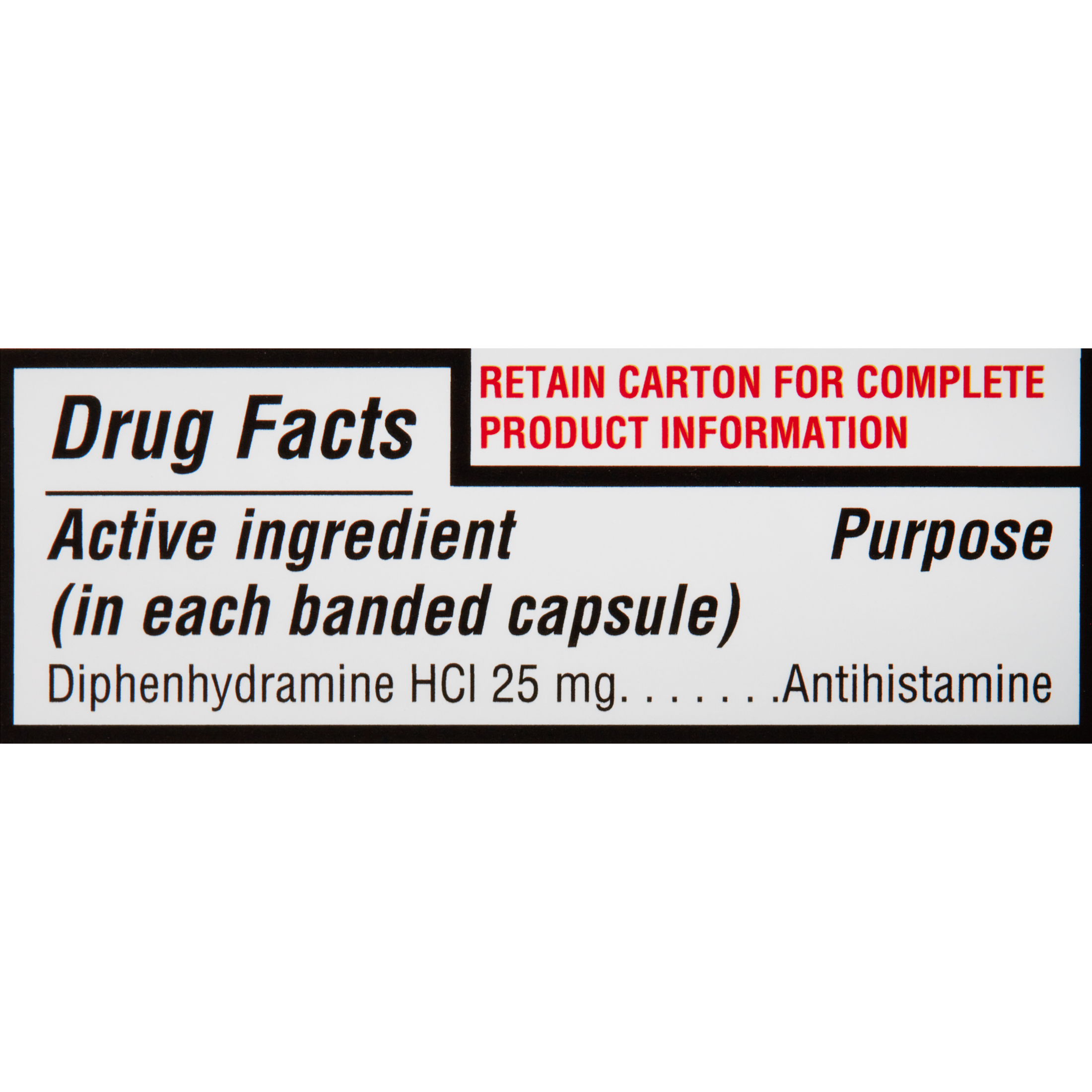 Equate Diphenhydramine Allergy Relief Capsules, 25 mg, 24 Count - image 3 of 7