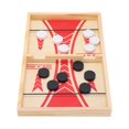 thumbnail image 4 of Futbolín de tamaño pequeño, dos en uno, ajedrez, interacción entre padres e hijos, juego de mesa de Hockey de madera, 4 of 5